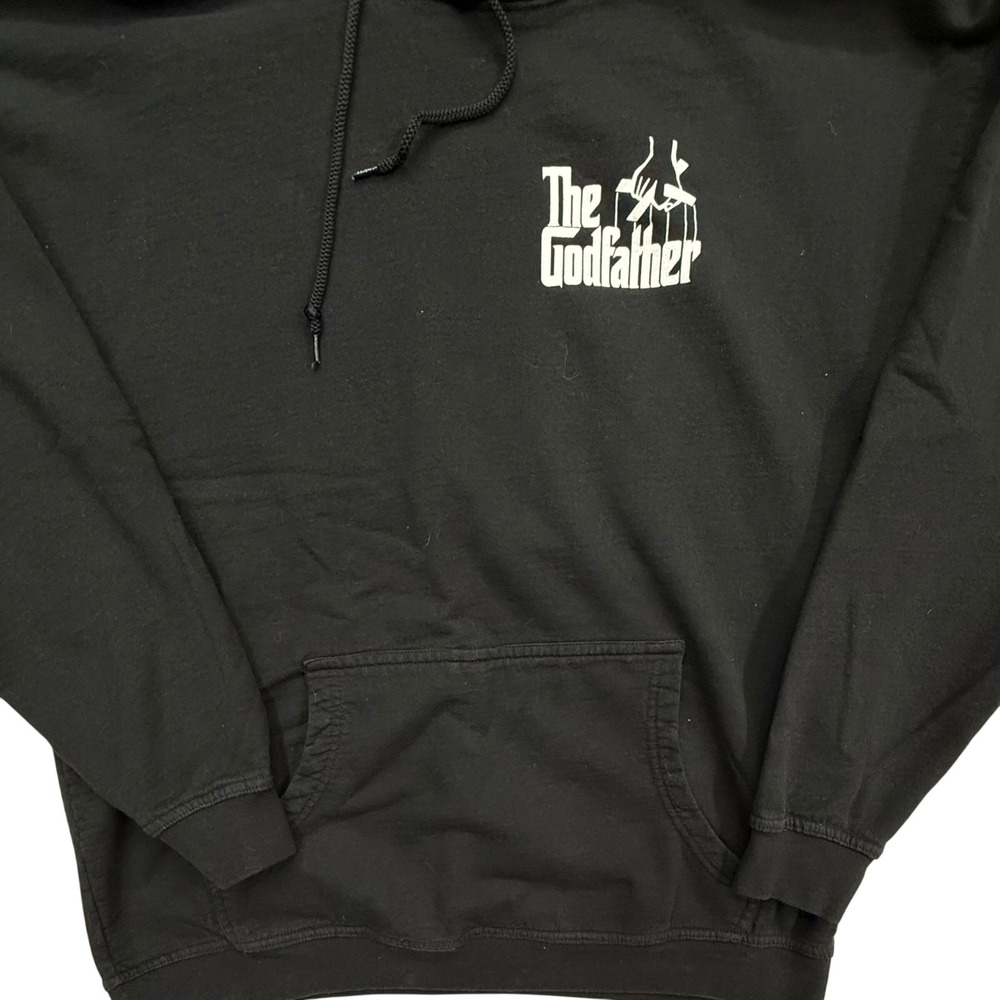The Godfather Graphic Hoodie Black Men's Pullover Long Sleeve - Picture 3 of 8